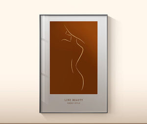 Botanical nature inspired wall art for office space