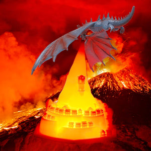 LED dragon lamp creating magical ambient room lighting
