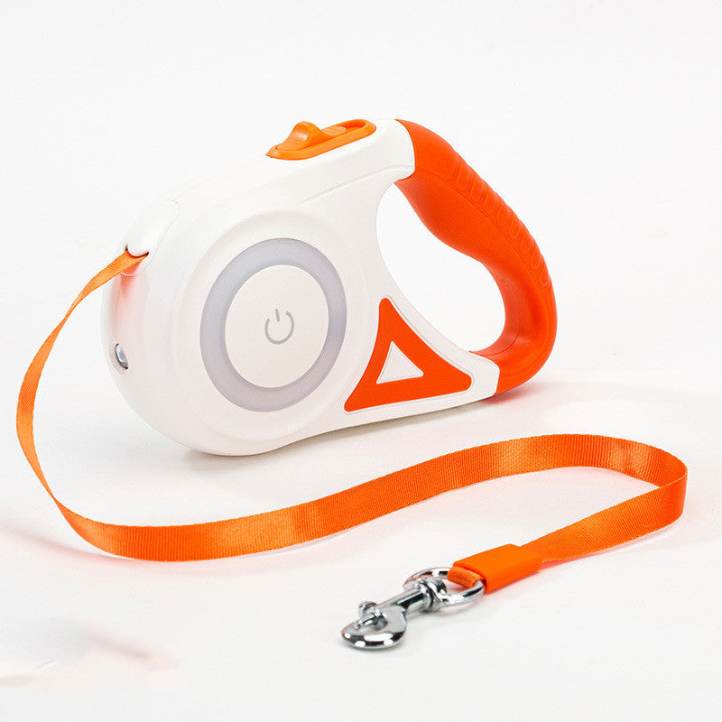 Automatic retractable dog lead for smooth outdoor walking experience