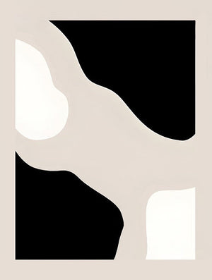 Colorful abstract artistic wall poster for bedroom interiors
