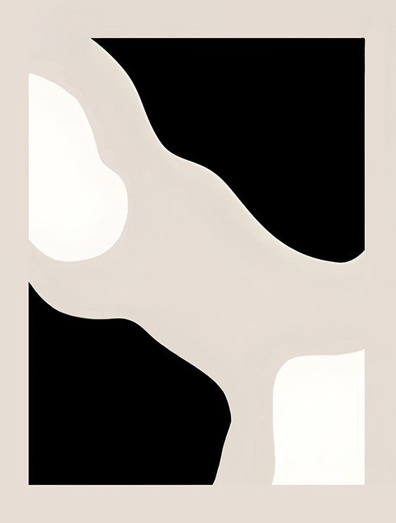 Colorful abstract artistic wall poster for bedroom interiors
