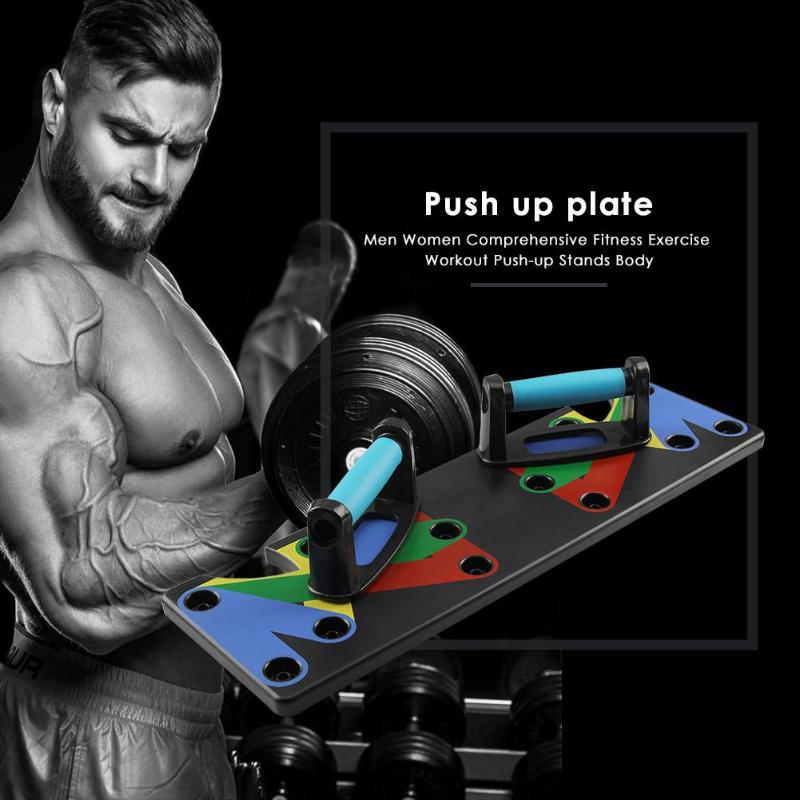 Color coded push up system for chest shoulder and back
