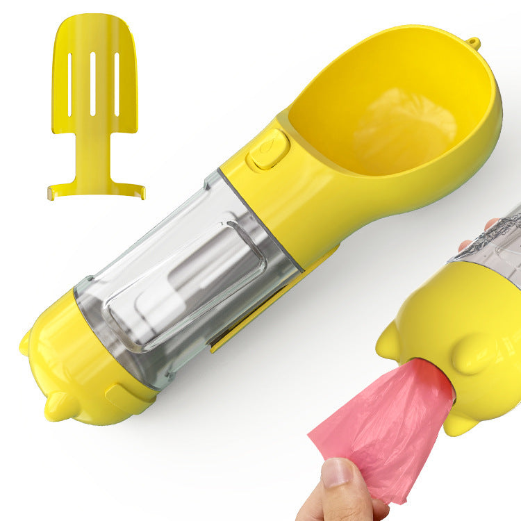Compact travel water bottle for dogs and pets
