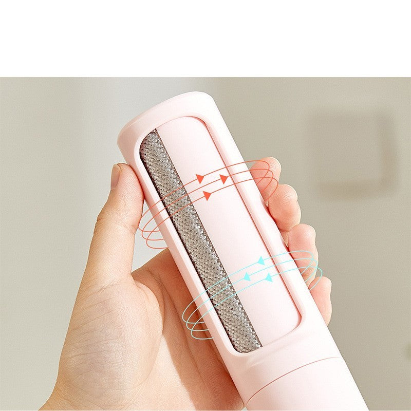 Compact pet hair cleaning tool with dustbin collection system

