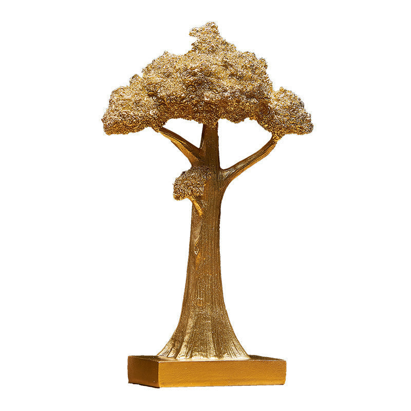 Modern light luxury decorative tree figurine for home interiors