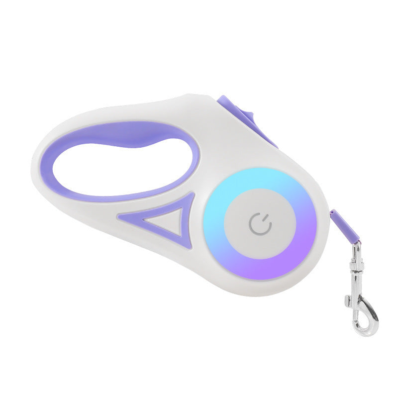 Colorful retractable pet leash for comfortable daily walks
