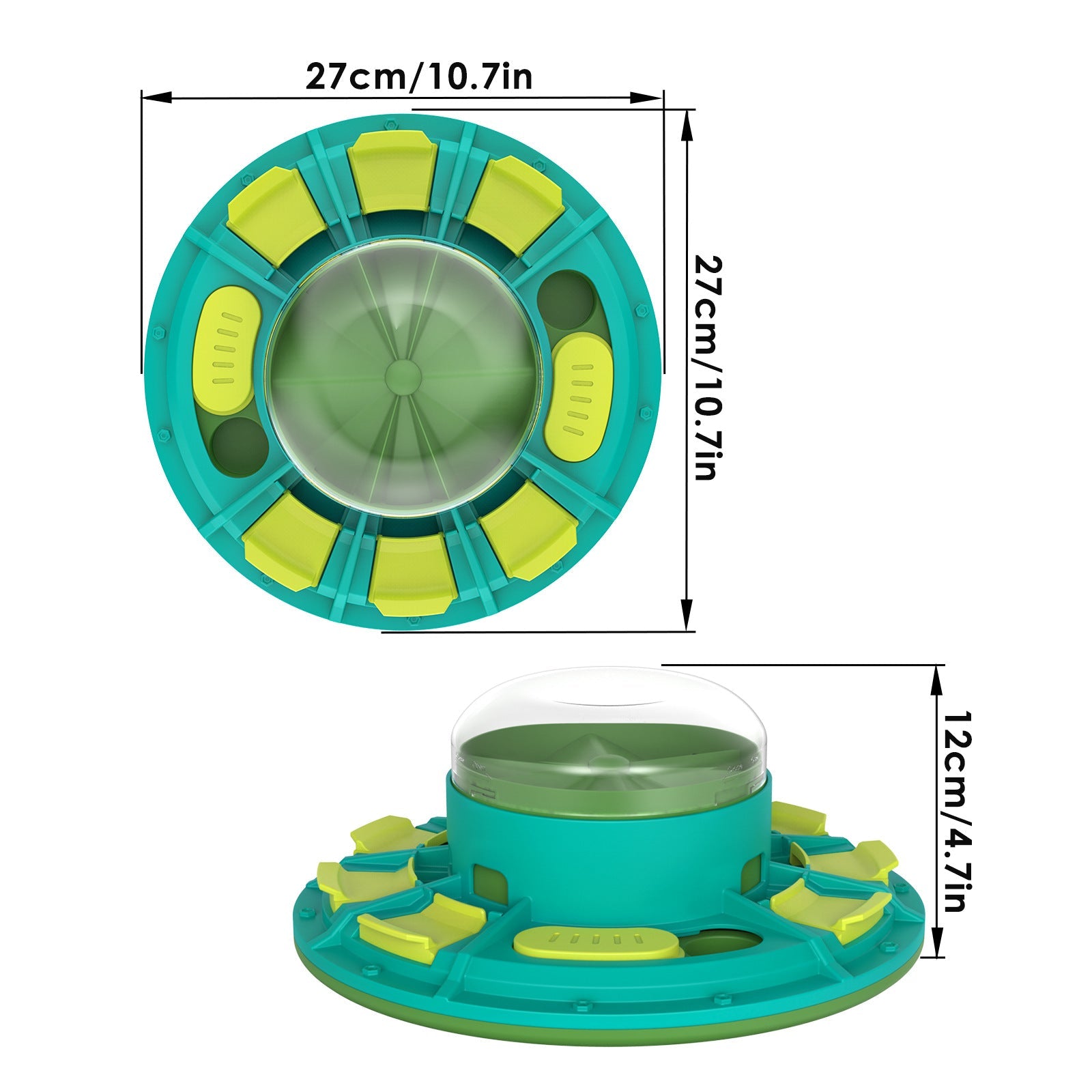 Interactive dog puzzle toy for slow feeding and training

