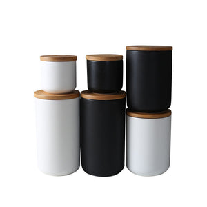 Eco friendly ceramic container for storing herbs and spices
