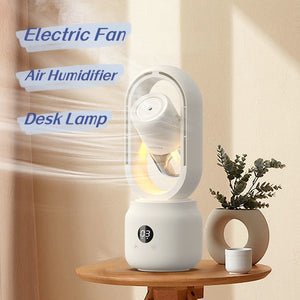 Portable mist spray USB fan with bladeless design
