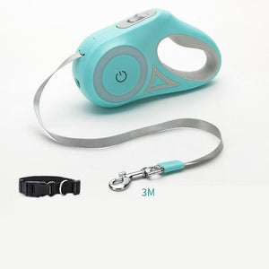 Extendable dog leash with one hand brake locking system
