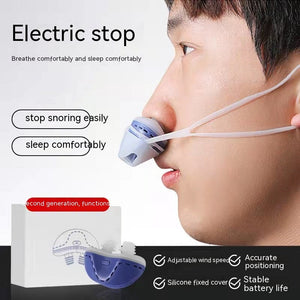 USB rechargeable anti snore mouth device for better sleep
