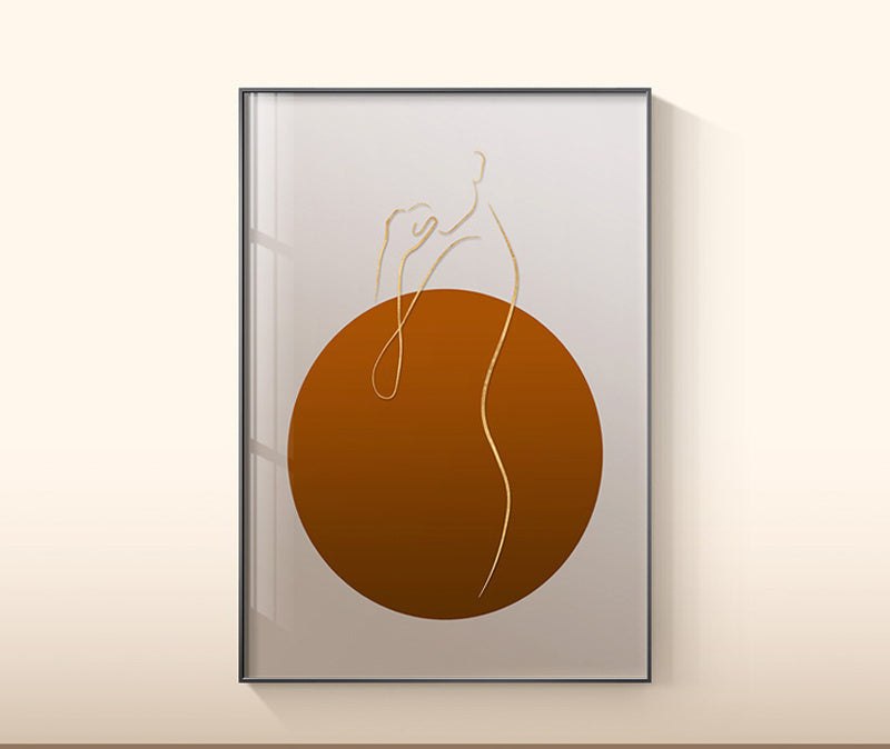 Botanical nature inspired wall art for office space