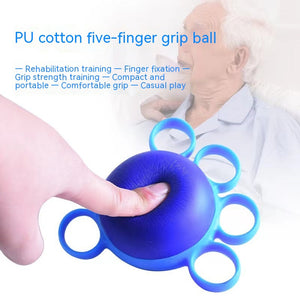 Portable grip workout ball for improving coordination
