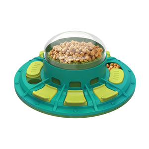 Interactive dog puzzle toy for slow feeding and training
