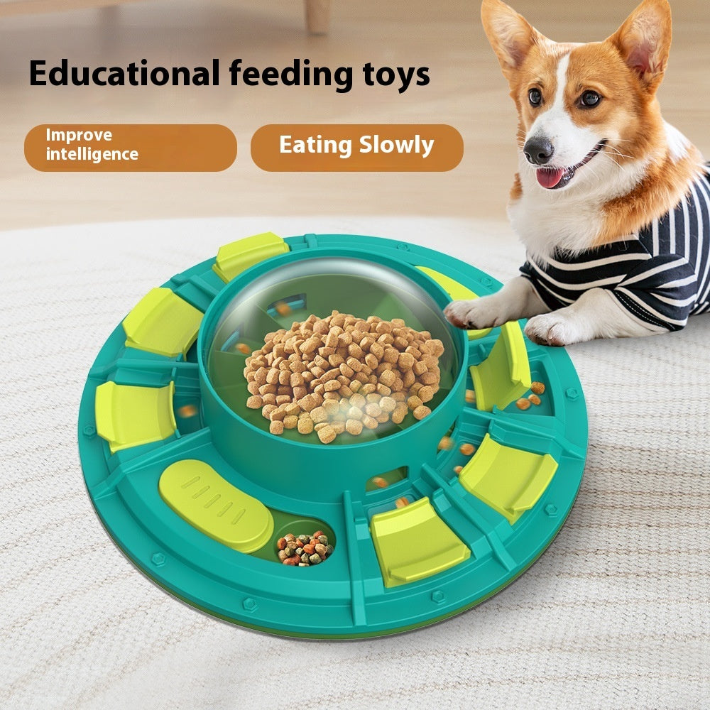 Slow feeder dog toy for reducing boredom and fast eating
