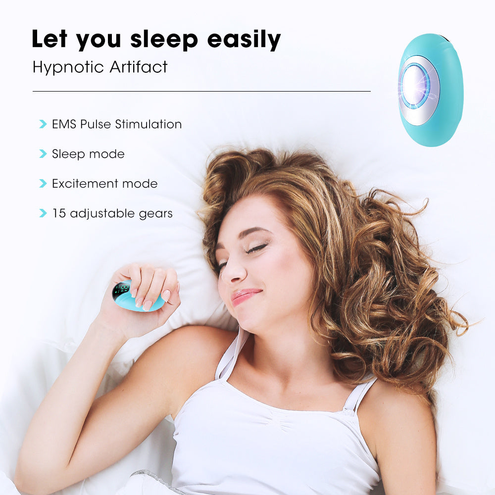Compact green sleep device for stress and insomnia relief
