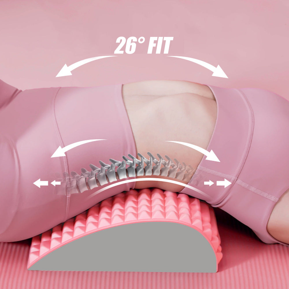 Ergonomic spine stretching support pillow for posture correction
