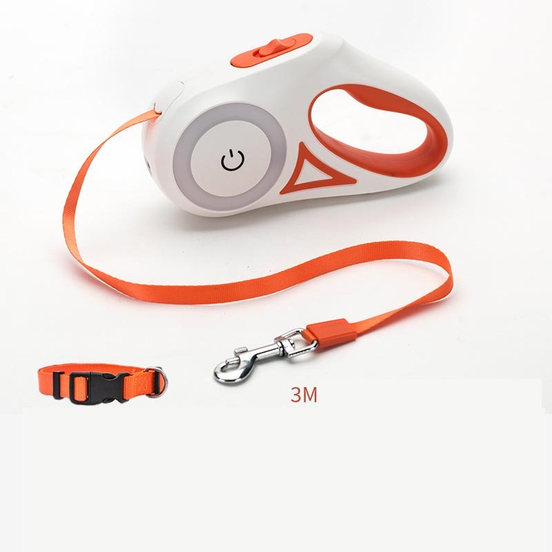 Automatic retractable dog lead for smooth outdoor walking experience