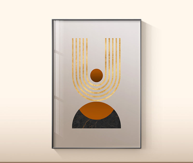 Plant leaf wall art with modern botanical design

