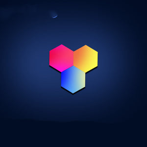 Smart modular hex LED panels for gaming room decor
