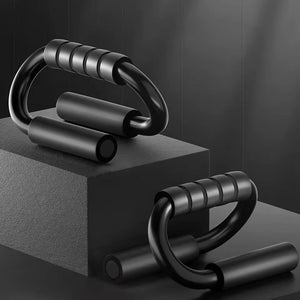 S shape push up bracket rack for home fitness training
