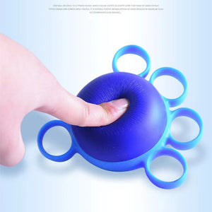 Silicone hand strength ball for fitness and recovery training
