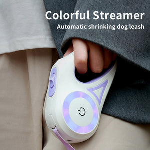 Automatic retractable dog lead for smooth outdoor walking experience
