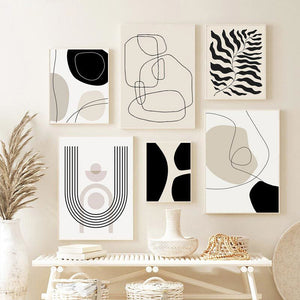 Single panel canvas bohemian art print for modern spaces

