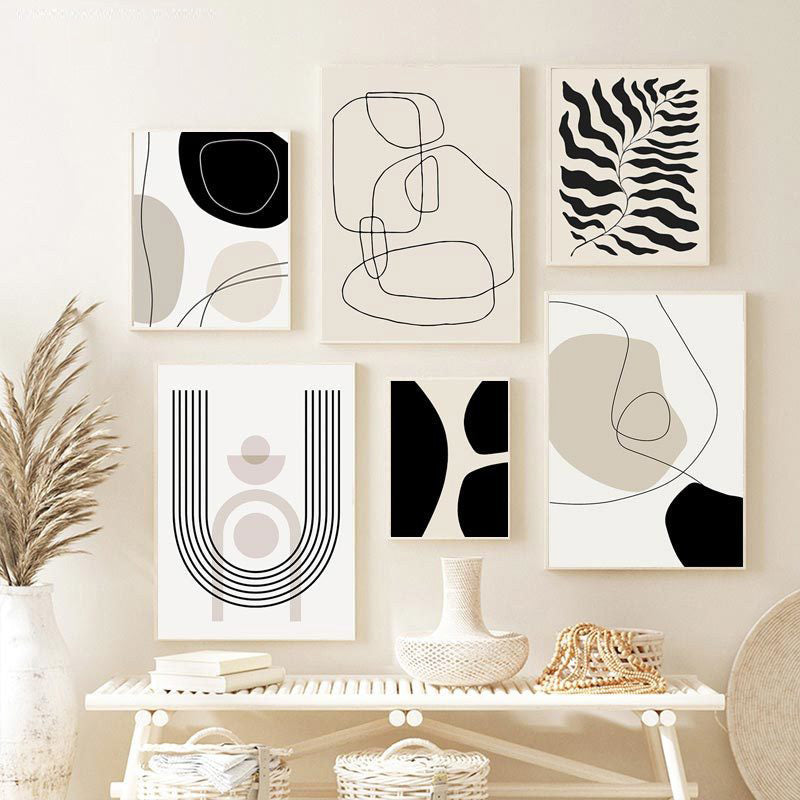 Single panel canvas bohemian art print for modern spaces
