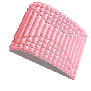 Portable back stretching pillow for home wellness use