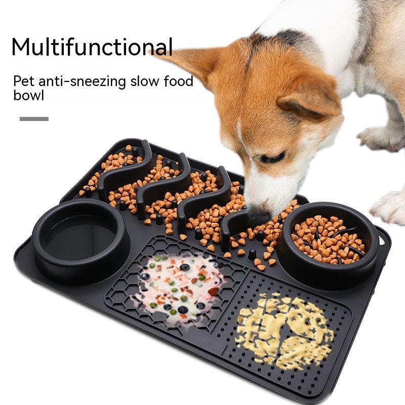 Pet slow feeder mat for healthy digestion and dental care

