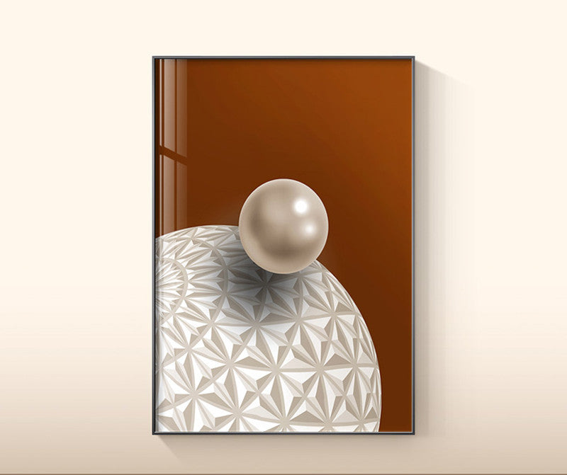 Plant leaf wall art with modern botanical design
