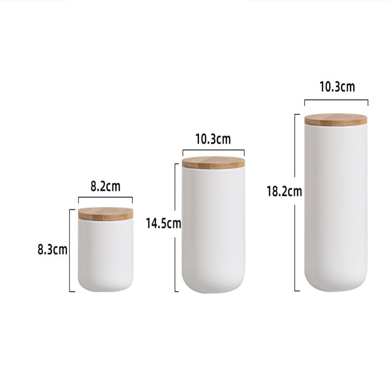 Eco friendly ceramic container for storing herbs and spices
