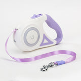 Extendable dog leash with one hand brake locking system
