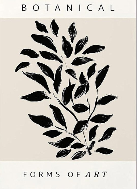 Abstract bohemian wall art poster on canvas for home decor
