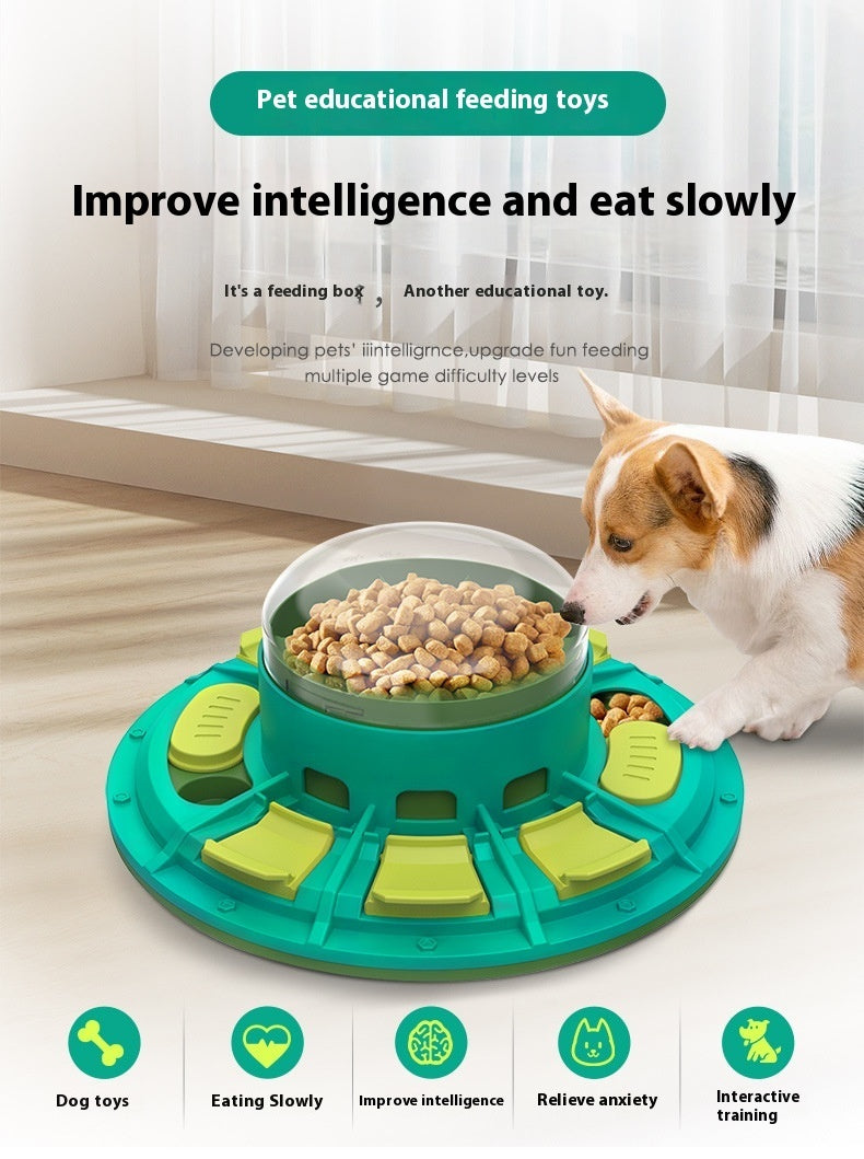Interactive training toy for dogs with food reward system